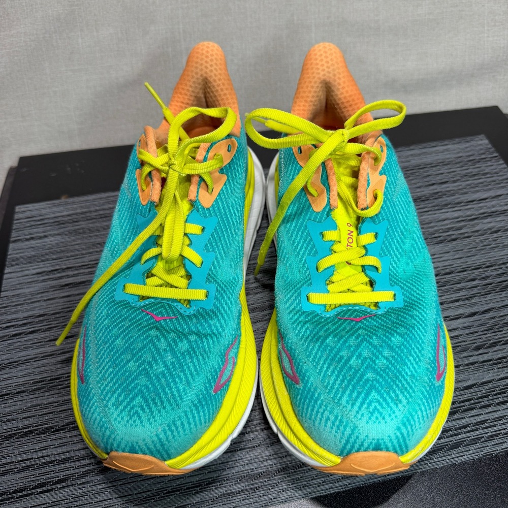 Hoka One Clifton 9 Running Shoes - Womens 8 - Cerise Primrose 1127896 CEPR - Picture 4 of 15